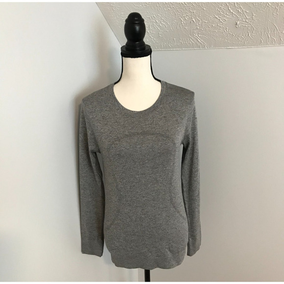 Lululemon Women's Gray Long Sleeve Swiftly Tech Shirt - Size 4 - Picture 1 of 10